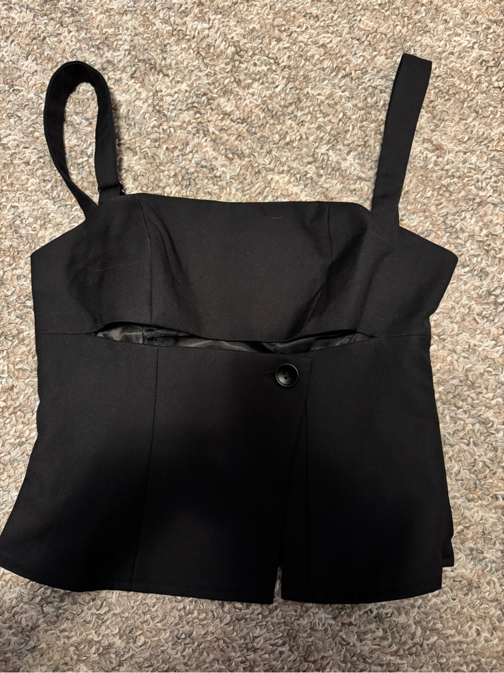 Peppermayo Black Cutout Bustier Camisole